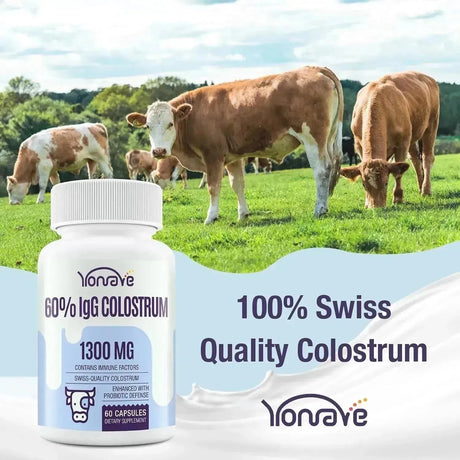 YONRAVE - Yonrave Bovine Colostrum 1300Mg. 60 Capsulas - The Red Vitamin MX - Suplementos Alimenticios - {{ shop.shopifyCountryName }}