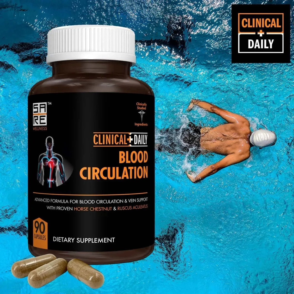 CLINICAL DAILY - Clinical Daily Blood Circulation 90 Capsulas - The Red Vitamin MX - Suplementos Alimenticios - {{ shop.shopifyCountryName }}