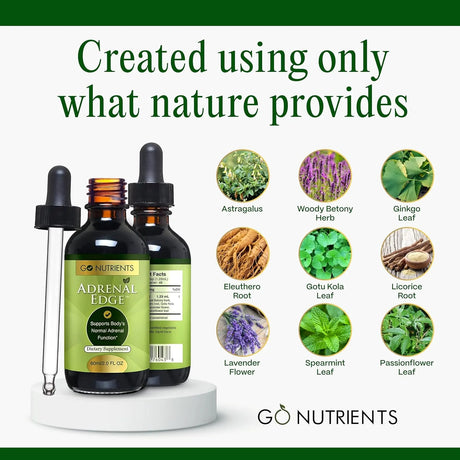 GO NUTRIENTS - Go Nutrients Adrenal Edge 2 Fl.Oz. - The Red Vitamin MX - Suplementos Alimenticios - {{ shop.shopifyCountryName }}