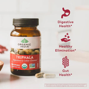 ORGANIC INDIA - Organic India Triphala 180 Capsulas - The Red Vitamin MX - Suplementos Alimenticios - {{ shop.shopifyCountryName }}