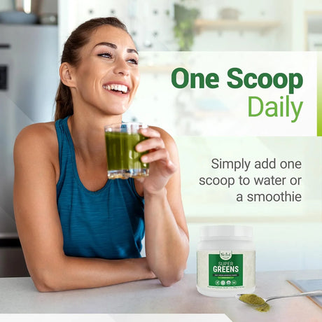 NESTED NATURALS - Nested Naturals Super Greens Daily Greens Superfood Powder 60 Servicios Original 480Gr. - The Red Vitamin MX - Suplementos Alimenticios - {{ shop.shopifyCountryName }}