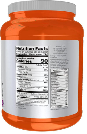 NOW SPORTS - NOW Sports Nutrition Micellar Casein Powder Unflavored 816Gr. - The Red Vitamin MX - Suplementos Alimenticios - {{ shop.shopifyCountryName }}