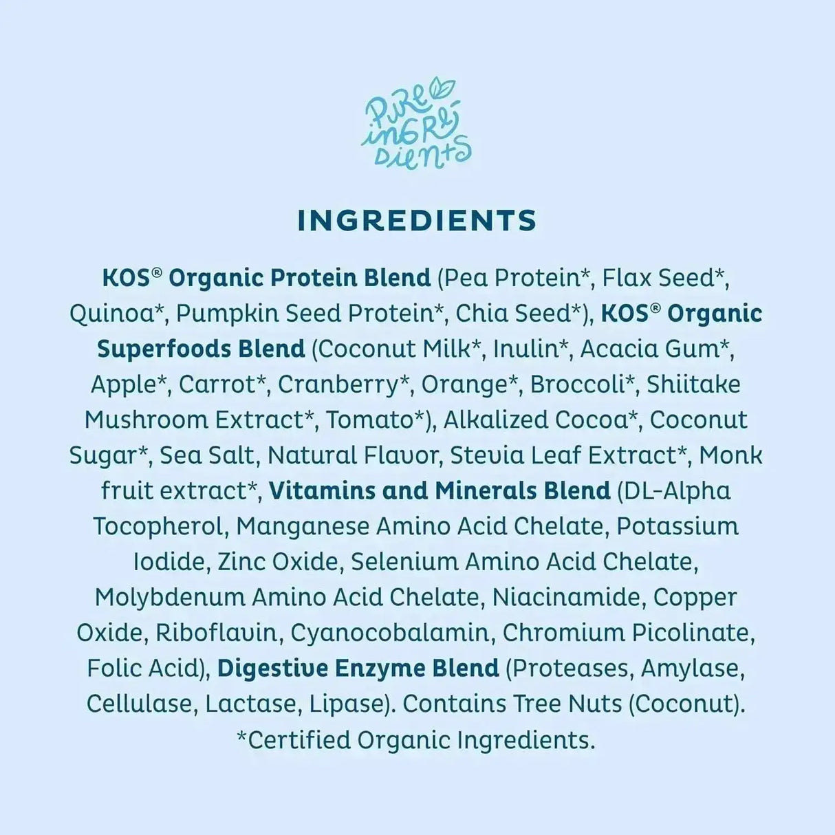 KOS - KOS Organic Plant Based Protein Powder Blueberry Muffin 15 Servicios 585Gr. - The Red Vitamin MX - Suplementos Alimenticios - {{ shop.shopifyCountryName }}