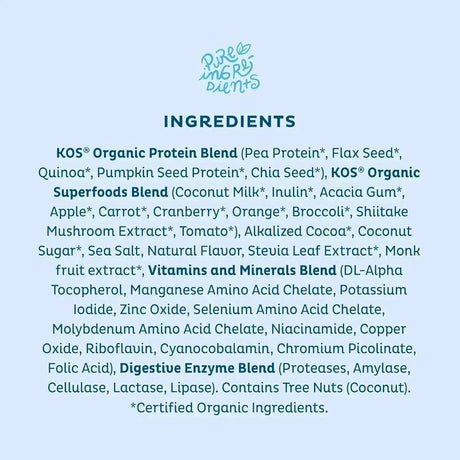 KOS - KOS Organic Plant Based Protein Powder Blueberry Muffin 15 Servicios 585Gr. - The Red Vitamin MX - Suplementos Alimenticios - {{ shop.shopifyCountryName }}