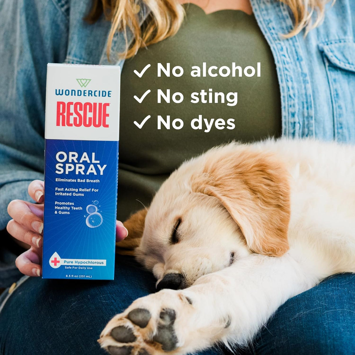 Wondercide Rescue Oral Spray for Dogs and Cats 8.5 Fl.Oz.