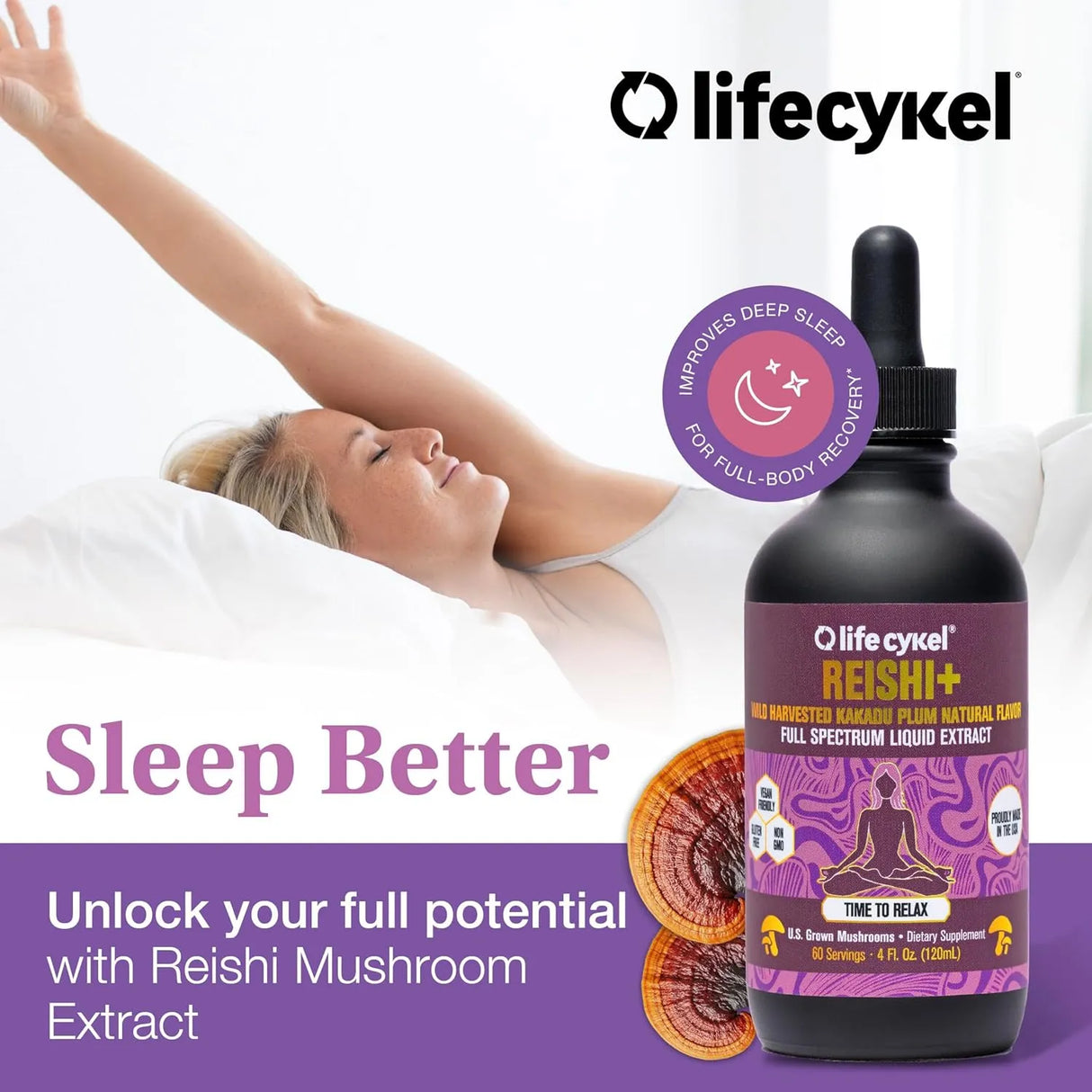 LIFE CYKEL - Life Cykel Reishi Mushroom Extract 2 Fl.Oz. - The Red Vitamin MX - Suplementos Alimenticios - {{ shop.shopifyCountryName }}