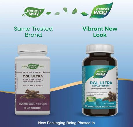 NATURE'S WAY - Nature's Way DGL Ultra Premium Licorice Root Extract 90 Tabletas Masticables - The Red Vitamin MX - Suplementos Alimenticios - {{ shop.shopifyCountryName }}