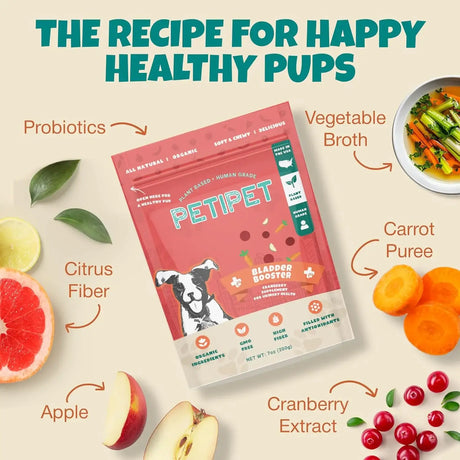 PETIPET - PETIPET Bladder Booster Cranberry Supplement for Dogs 200Gr. - The Red Vitamin MX - Salud De Tracto Urinario Para Perros - {{ shop.shopifyCountryName }}