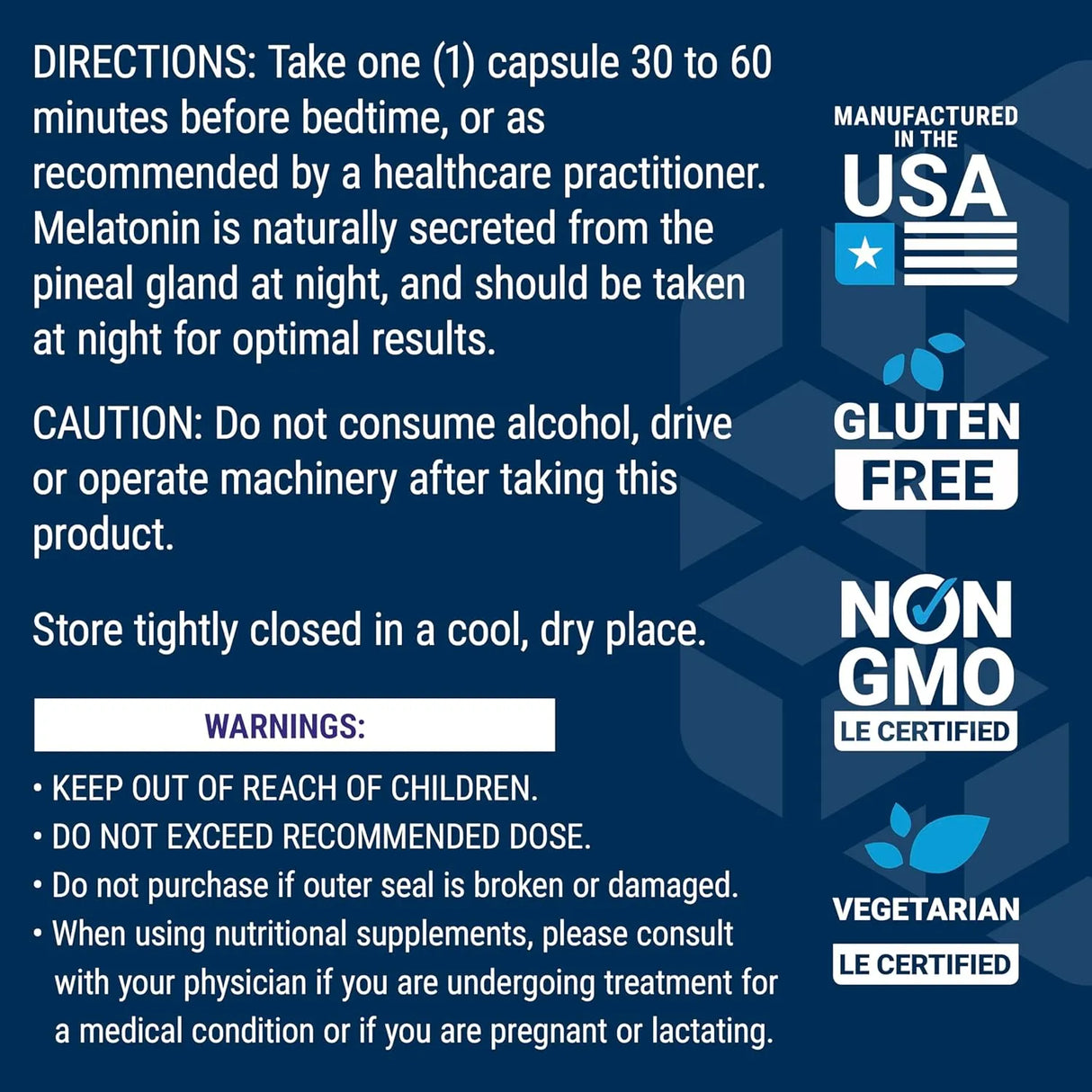 LIFE EXTENSION - Life Extension Melatonin 3Mg. 60 Capsulas - The Red Vitamin MX - Suplementos Alimenticios - {{ shop.shopifyCountryName }}