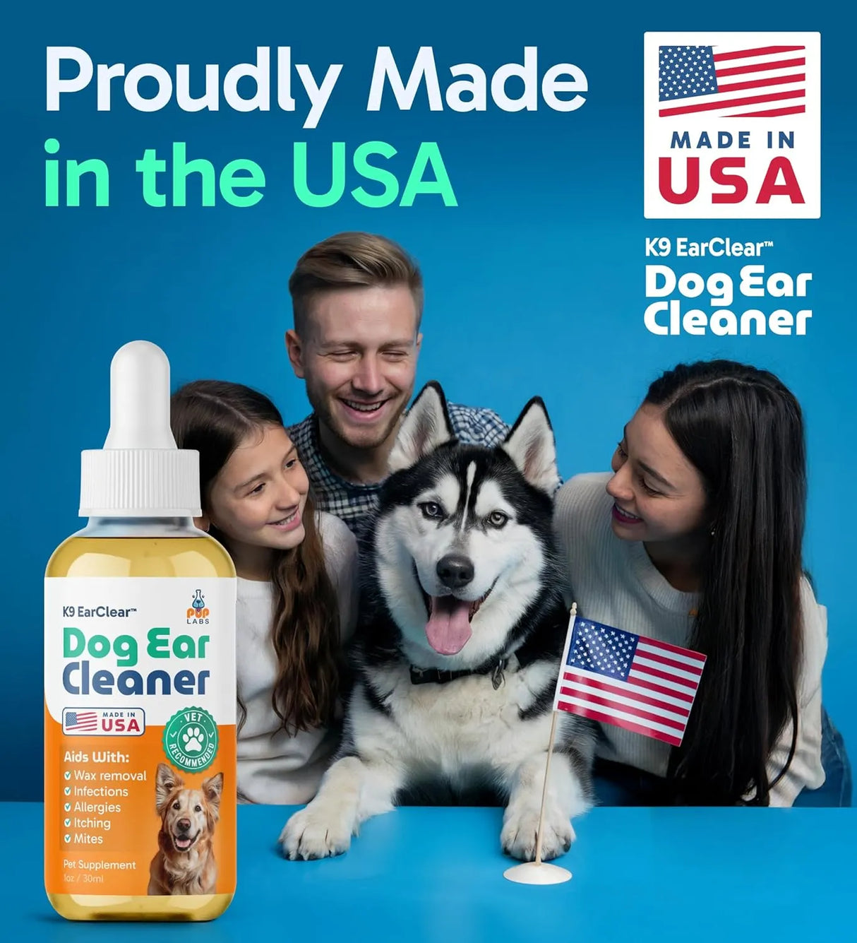 PUP LABS - Pup Labs Dog Ear Cleaner 1 Fl.Oz. - The Red Vitamin MX - Cuidado Del Oído De Perros - {{ shop.shopifyCountryName }}
