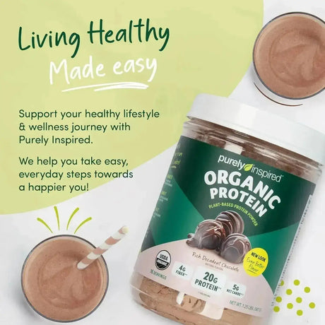 PURELY INSPIRED - Purely Inspired Plant-Based Protein Powder Rich Decadent Chocolate 567Gr. - The Red Vitamin MX - Suplementos Alimenticios - {{ shop.shopifyCountryName }}