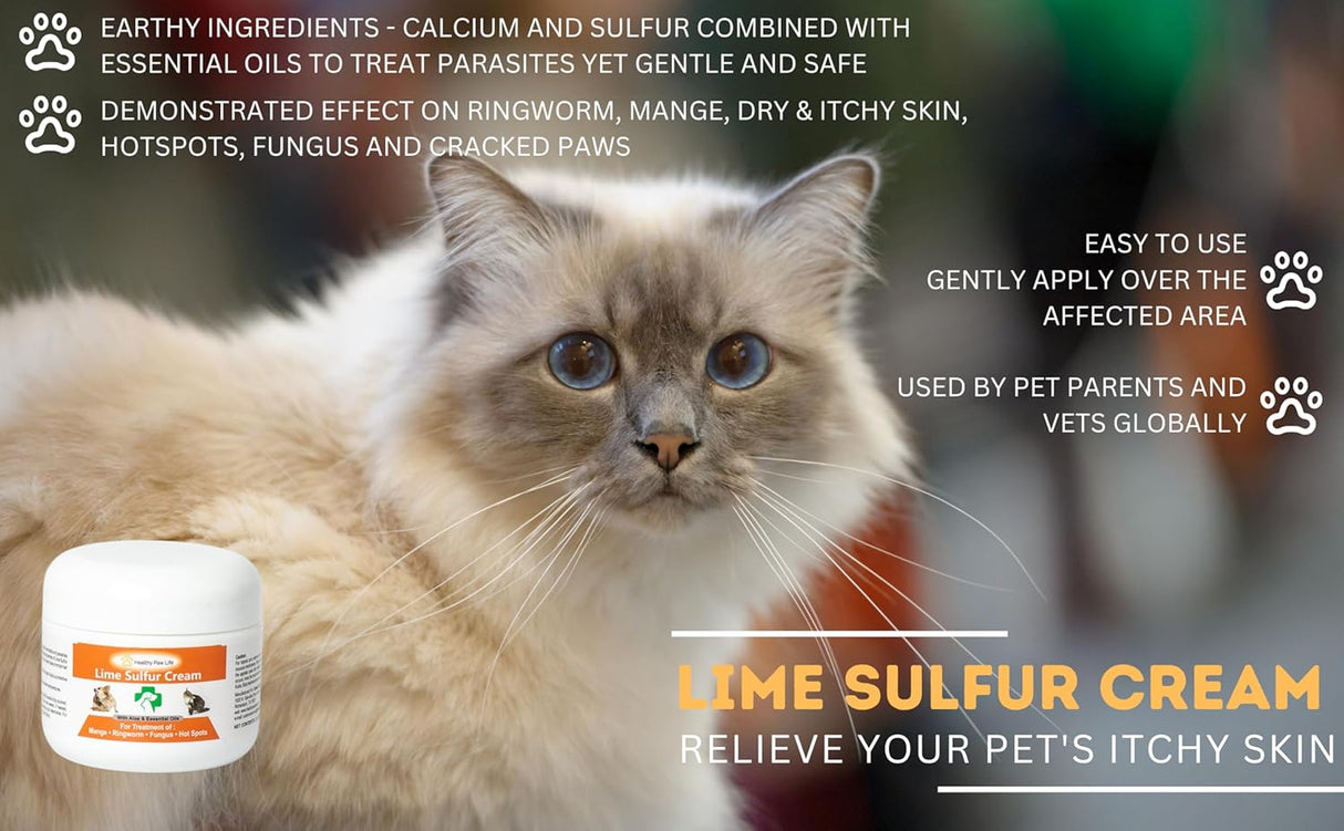 Healthy Paw Life's Lime Sulfur Pet Skin Cream 2 Oz.
