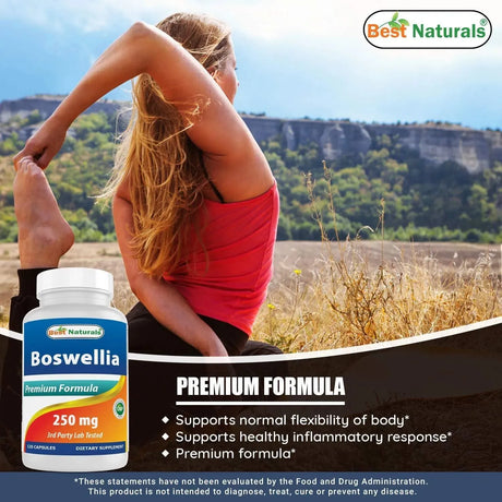 BEST NATURALS - Best Naturals Boswellia Serrata 250Mg. 120 Capsulas 2 Pack - The Red Vitamin MX - Suplementos Alimenticios - {{ shop.shopifyCountryName }}
