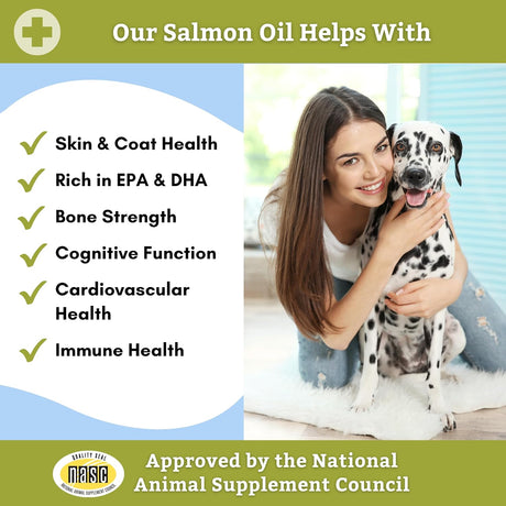 WHOLISTIC PET ORGANICS - Wholistic Pet Organics Salmon Oil 16 Fl.Oz. - The Red Vitamin MX - Aceite De Pescado Para Perros - {{ shop.shopifyCountryName }}