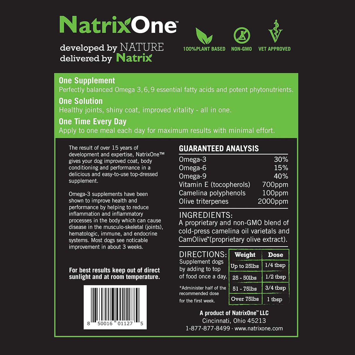 NatrixOne Omega 3 for Dogs 8 Fl.Oz.