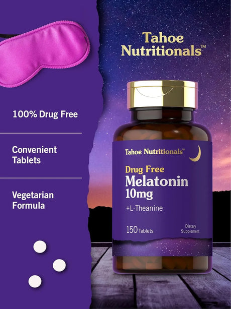 TAHOE NUTRITIONALS - Tahoe Nutritionals Melatonin 10Mg. 150 Tabletas - The Red Vitamin MX - Suplementos Alimenticios - {{ shop.shopifyCountryName }}