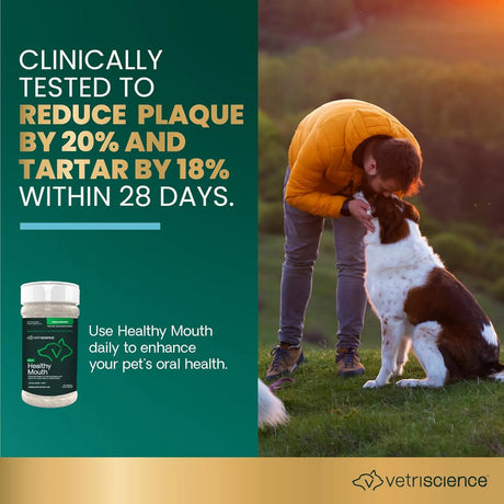 VETRISCIENCE - VetriScience Healthy Mouth Dog Dental Powder 120Gr. - The Red Vitamin MX - Cuidado Dental Para Perros - {{ shop.shopifyCountryName }}