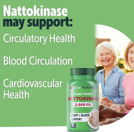 YUVE NATURALS - Yuve Nattokinase 4000 FU 60 Capsulas - The Red Vitamin MX - Suplementos Alimenticios - {{ shop.shopifyCountryName }}