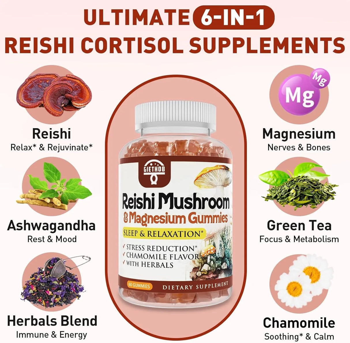 JORRWATEE - Jorrwatee Reishi Mushroom Gummies 60 Gomitas - The Red Vitamin MX - Suplementos Alimenticios - {{ shop.shopifyCountryName }}