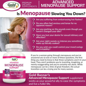 GOLD BANNER - Gold Banner Advanced Menopause Support 60 Capsulas - The Red Vitamin MX - Suplementos Alimenticios - {{ shop.shopifyCountryName }}