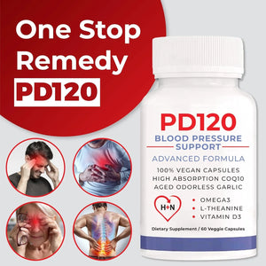 PD120 - PD120 Blood Pressure Support 60 Capsulas - The Red Vitamin MX - Suplementos Alimenticios - {{ shop.shopifyCountryName }}