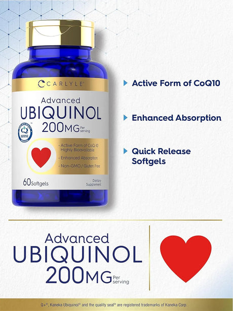 CARLYLE - Carlyle Ubiquinol 200Mg. 60 Capsulas Blandas - The Red Vitamin MX - Suplementos Alimenticios - {{ shop.shopifyCountryName }}
