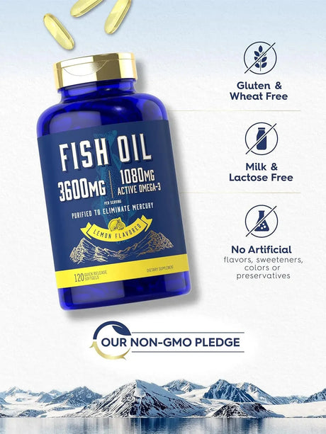 CARLYLE - Carlyle Fish Oil 3600Mg. 120 Capsulas Blandas - The Red Vitamin MX - Suplementos Alimenticios - {{ shop.shopifyCountryName }}