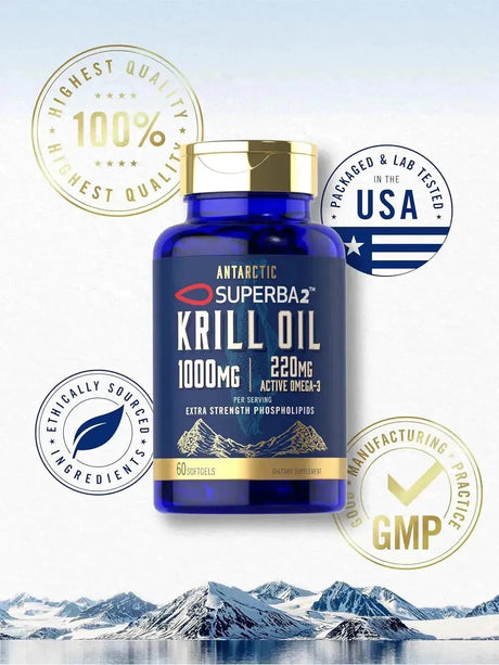 CARLYLE - Carlyle Antarctic Krill Oil 1000Mg. 60 Capsulas Blandas - The Red Vitamin MX - Suplementos Alimenticios - {{ shop.shopifyCountryName }}