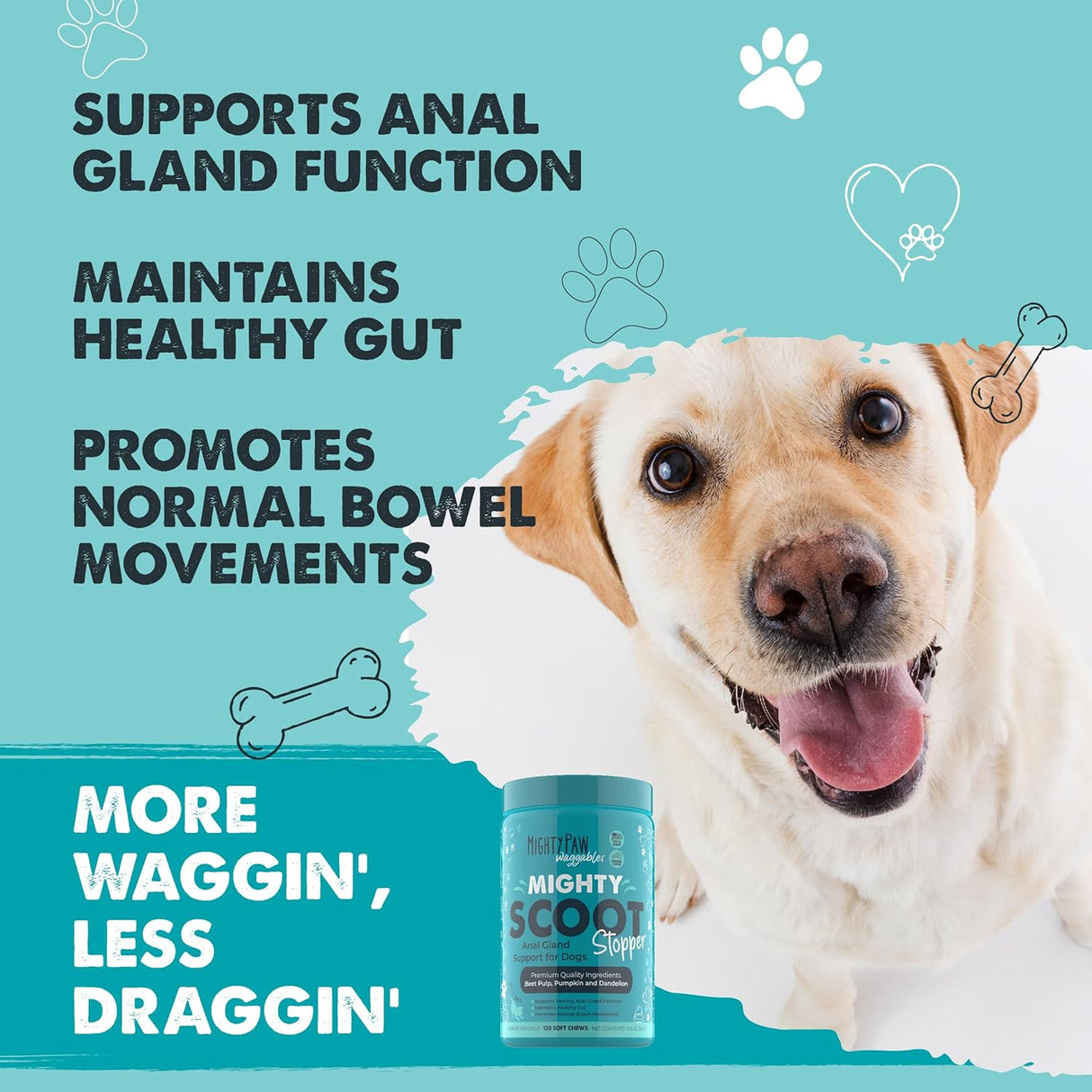 Mighty Paw Waggables Mighty Scoot 120 Masticables