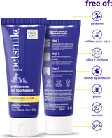Petsmile Professional Pet Teeth Brushing Kit for Cats & Dogs London Broil 2.5 Oz