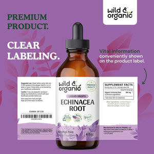 WILD & ORGANIC - Wild & Organic Echinacea Drops 4 Fl.Oz. - The Red Vitamin MX - Suplementos Alimenticios - {{ shop.shopifyCountryName }}