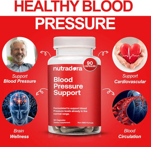 NUTRADORA - Nutradora Blood Pressure Support 90 Capsulas - The Red Vitamin MX - Suplementos Alimenticios - {{ shop.shopifyCountryName }}