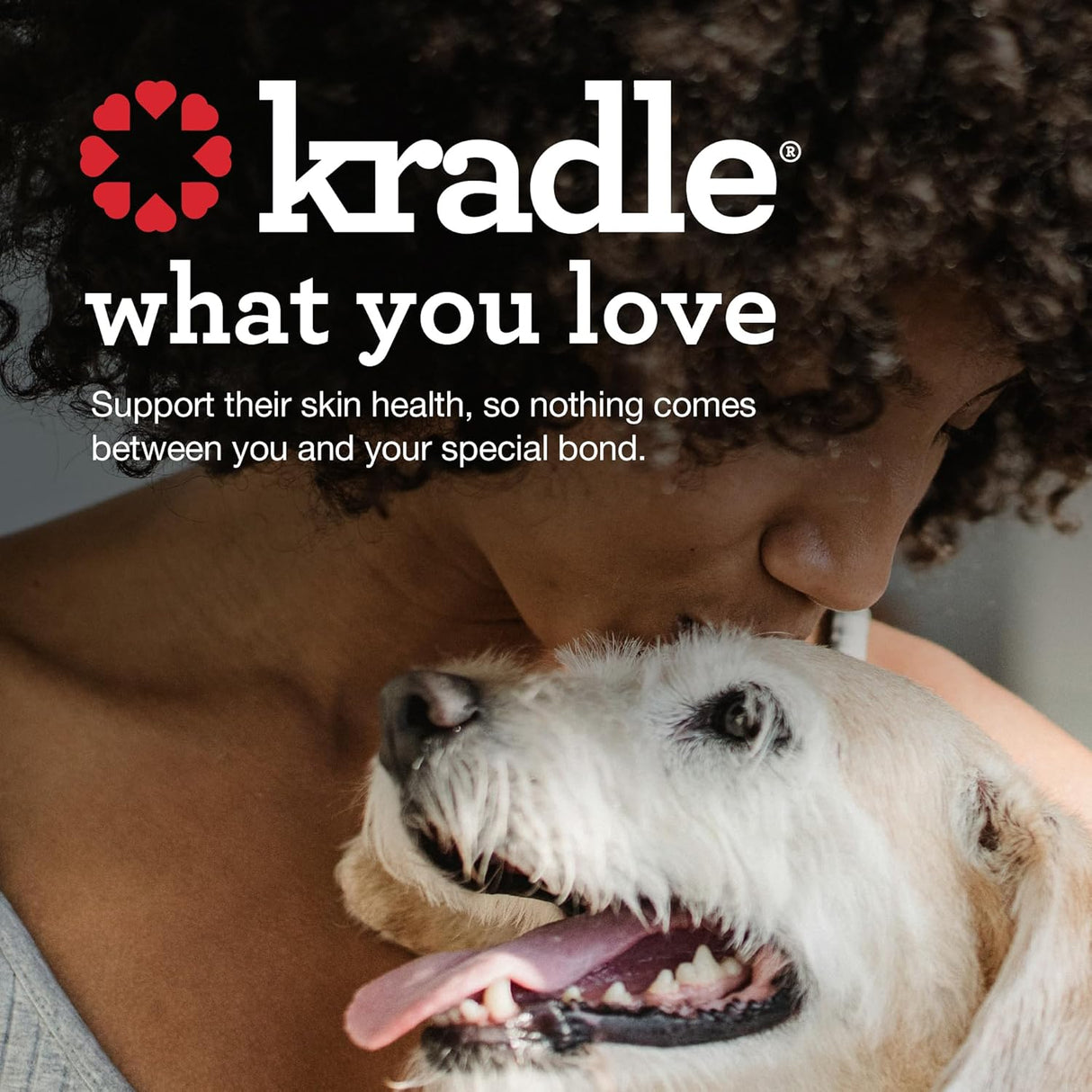 Kradle Skin Recovery Chews for Dogs 75 Masticables  Biotin Collagen Zinc + Anti-Itch Spray 4 Fl.Oz.
