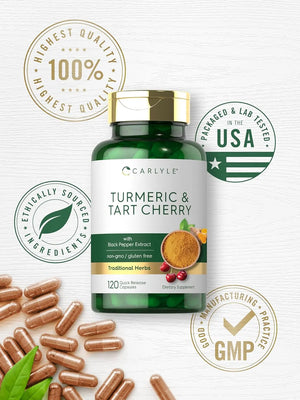 CARLYLE - Carlyle Turmeric and Tart Cherry 120 Capsulas - The Red Vitamin MX - Suplementos Alimenticios - {{ shop.shopifyCountryName }}