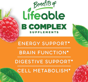 Lifeable Vitamin B Complex with Vitamin C 90 Gomitas