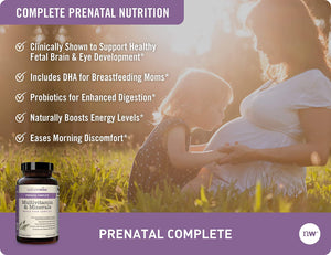 NatureWise Prenatal Whole Food Multivitamin for Women 60 Capsulas - The Red Vitamin MX - Suplementos Alimenticios - NATUREWISE