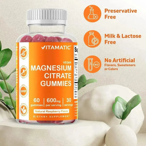VITAMATIC - Vitamatic Magnesium Citrate Gummies 600Mg. 60 Gomitas - The Red Vitamin MX - Suplementos Alimenticios - {{ shop.shopifyCountryName }}