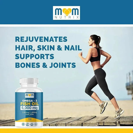 MOM NUTRIX - MOM NUTRIX Omega 3 Fish Oil 6000Mg. 150 Capsulas Blandas - The Red Vitamin MX - Suplementos Alimenticios - {{ shop.shopifyCountryName }}