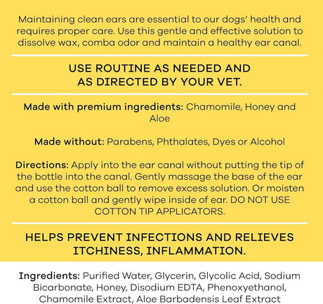 DIVINE CANINE - Divine Canine Dog Ear Cleaner 4 Fl.Oz. - The Red Vitamin MX - Cuidado Del Oído De Perros - {{ shop.shopifyCountryName }}