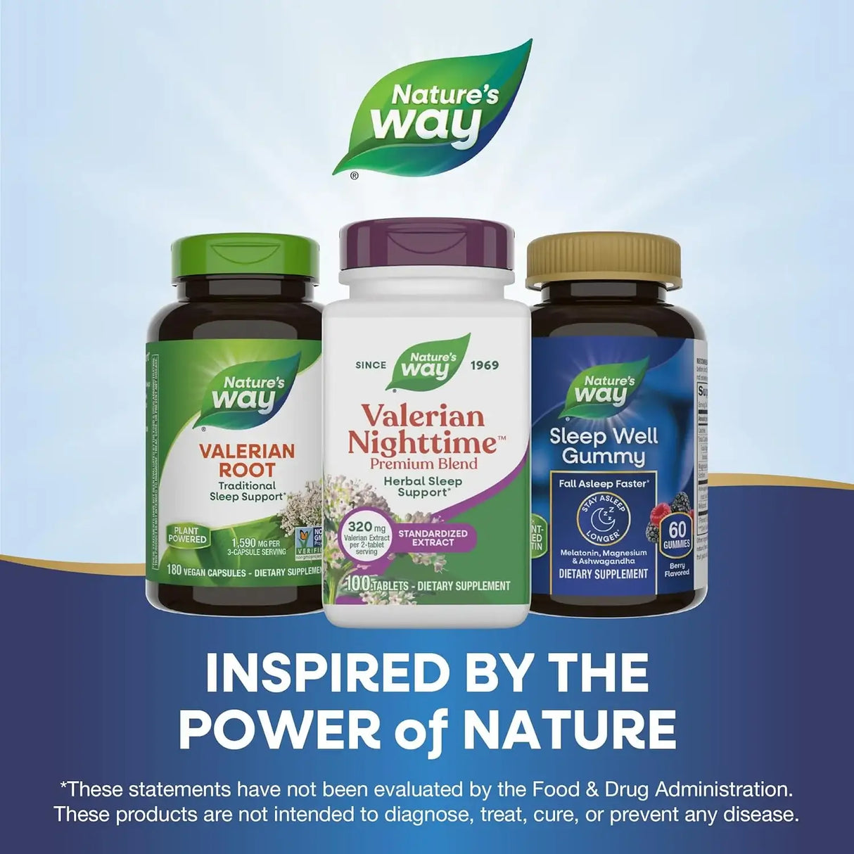 NATURE'S WAY - Nature's Way Valerian Nighttime 320Mg. 100 Tabletas - The Red Vitamin MX - Suplementos Alimenticios - {{ shop.shopifyCountryName }}