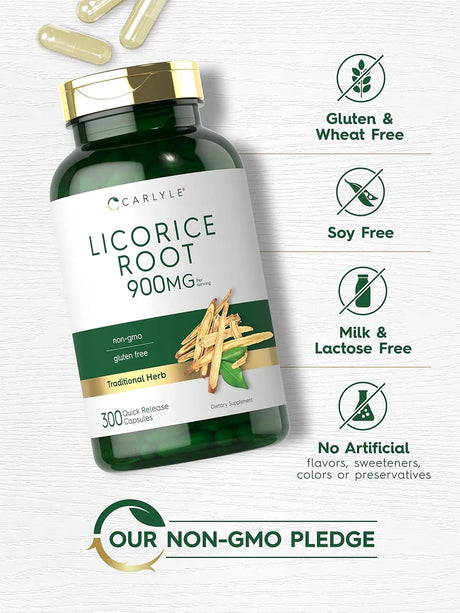 CARLYLE - Carlyle Licorice Root 900Mg. 300 Capsulas - The Red Vitamin MX - Suplementos Alimenticios - {{ shop.shopifyCountryName }}