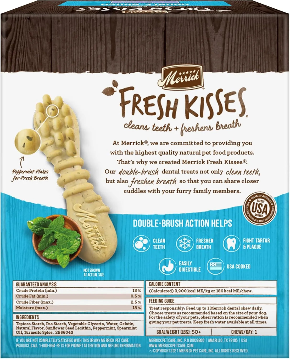 MERRICK - Merrick Fresh Kisses Natural Dental Chews Toothbrush Shape Large Dogs 16 Piezas - The Red Vitamin MX - Cuidado Dental Para Perros - {{ shop.shopifyCountryName }}
