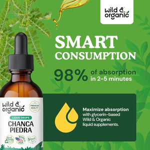 WILD & ORGANIC - Wild & Organic Stone Breaker Chanca Piedra Liquid Extract 2 Fl.Oz. - The Red Vitamin MX - Suplementos Alimenticios - {{ shop.shopifyCountryName }}