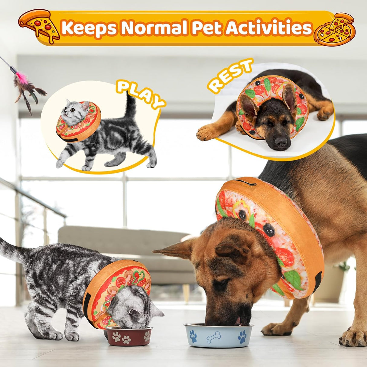 Grand Line Pizza Inflatable Collar MEDIUM