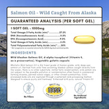 Wholistic Pet Organics Wild Alaskan Salmon Oil for Dogs 100 Capsulas Blandas