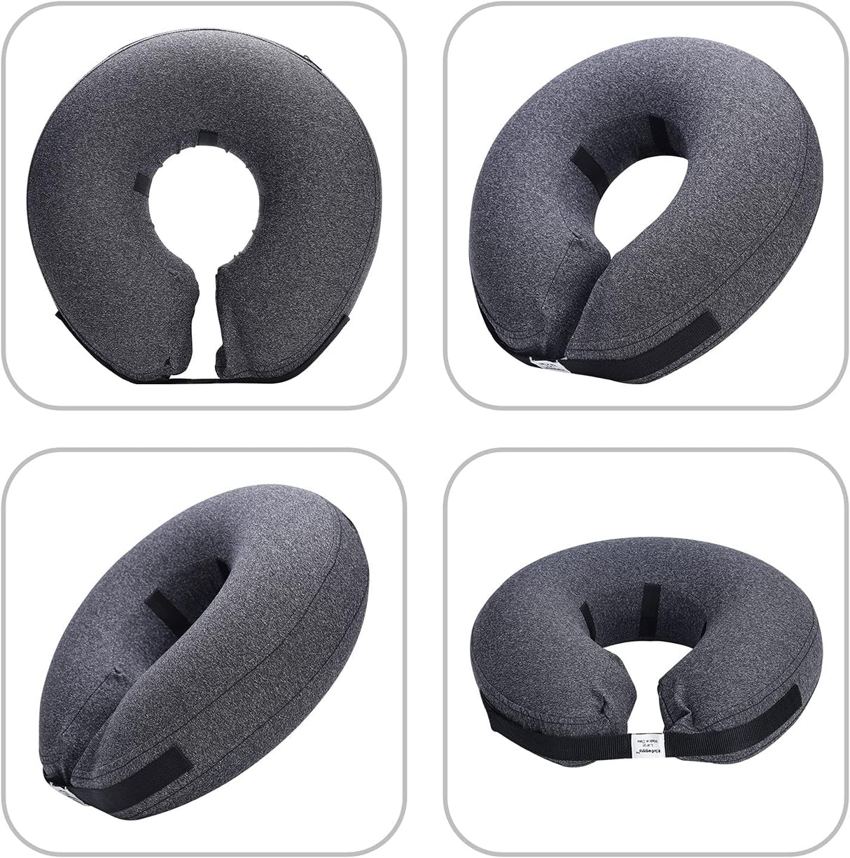 Katoggy Inflatable Dog Collar DARK GREY SMALL