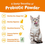 Zesty Paws Powder Probiotics for Cats 30 Paquetes