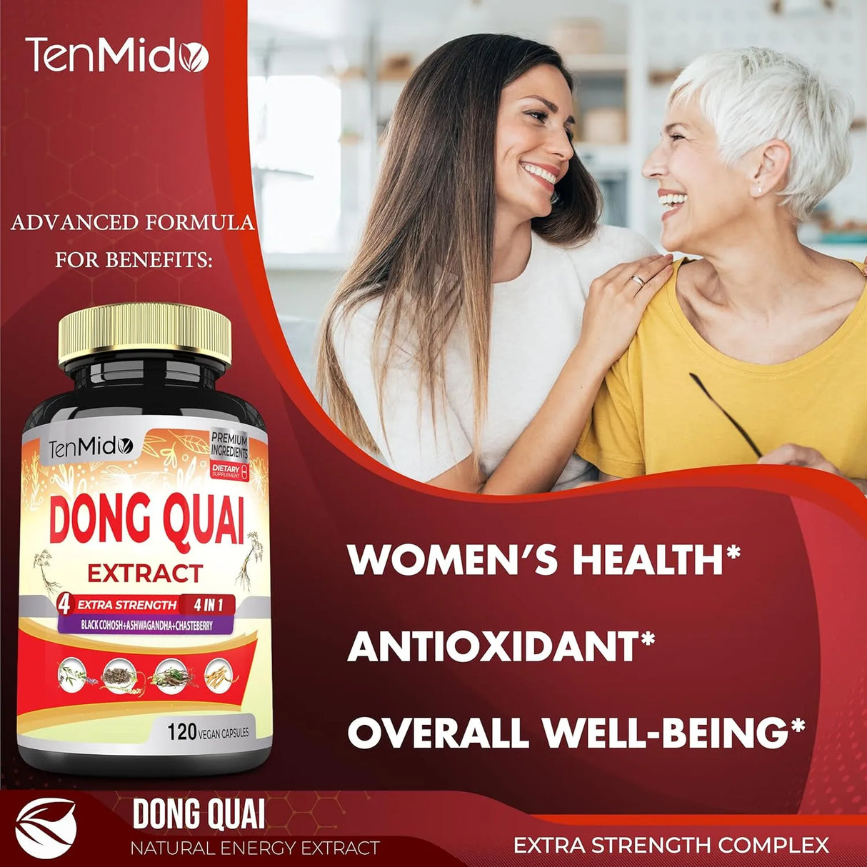 TENMIDO - Tenmido Dong Quai 7200Mg. 120 Capsulas - The Red Vitamin MX - Suplementos Alimenticios - {{ shop.shopifyCountryName }}