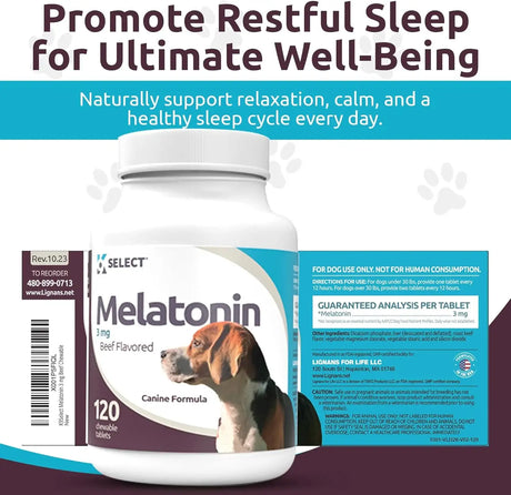 K9 SELECT - K9 Select Melatonin for Dogs Beef 3Mg. 120 Tabletas Masticables - The Red Vitamin MX - Relajantes Para Perros - {{ shop.shopifyCountryName }}