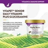 NaturVet VitaPet Senior Daily Vitamins for Cats 60 Masticables